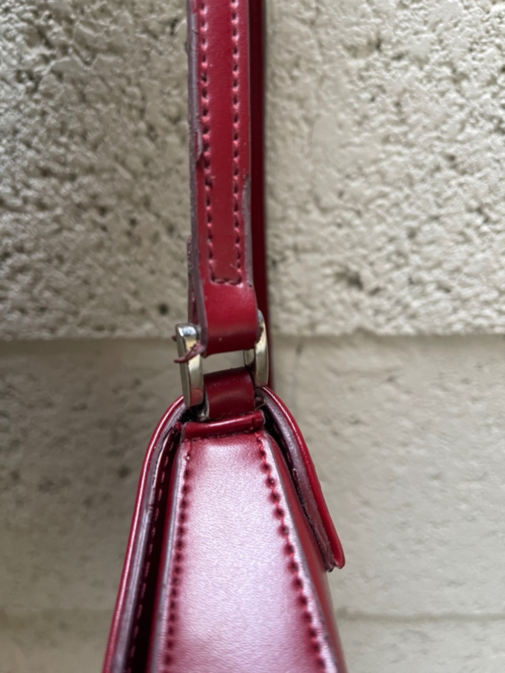 Gucci Burgundy Leather Mini Shoulder Bag - Picture 6 of 9